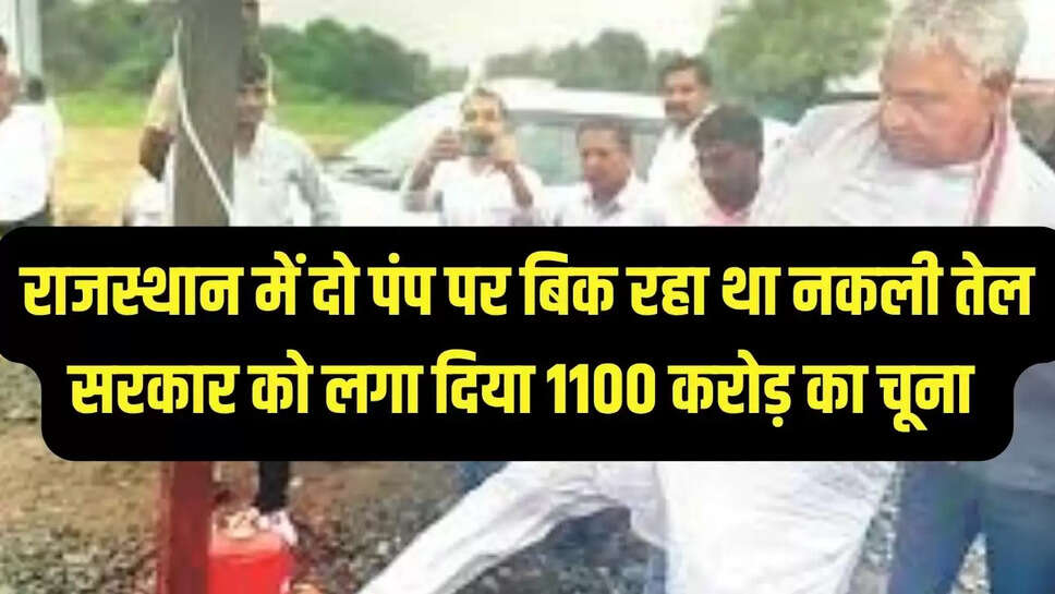 राजस्थान में दो पंप पर बिक रहा था नकली तेल, सरकार को लगा दिया 1100 करोड़ का चूना 