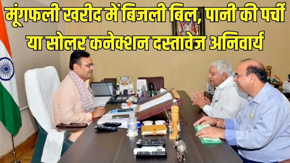 मूंगफली खरीद में बिजली बिल, पानी की पर्ची या सोलर कनेक्शन दस्तावेज अनिवार्य