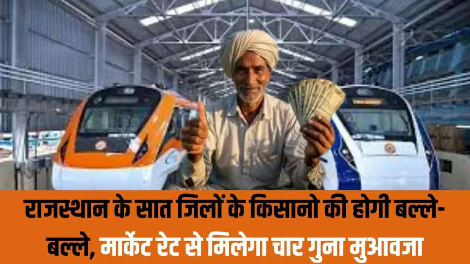 New Project : राजस्थान के सात जिलों के किसानो की होगी बल्ले-बल्ले, मार्केट रेट से मिलेगा चार गुना मुआवजा
