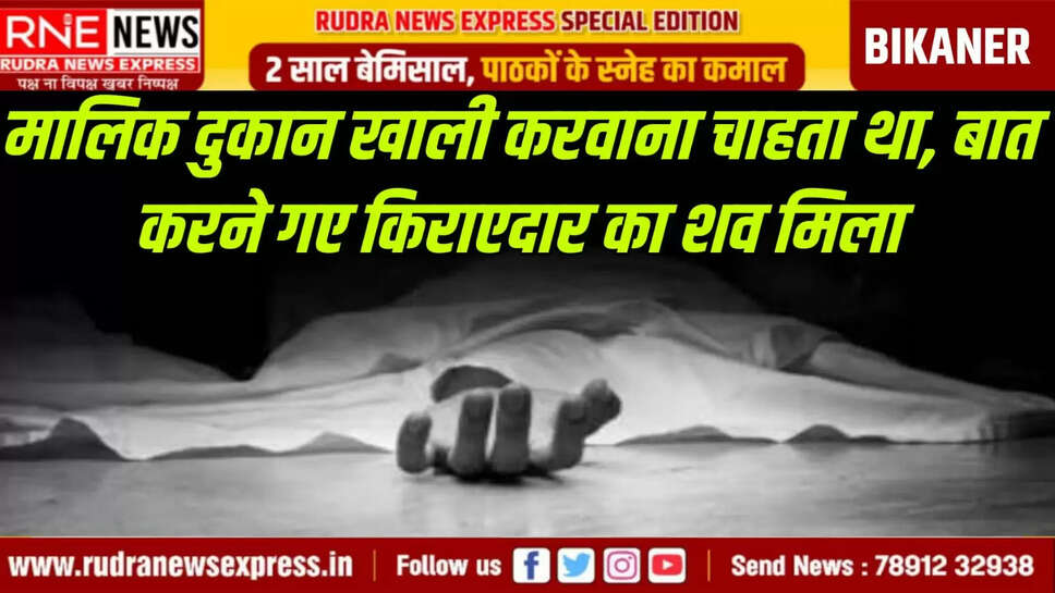 मालिक दुकान खाली करवाना चाहता था, बात करने गए किराएदार का शव मिला