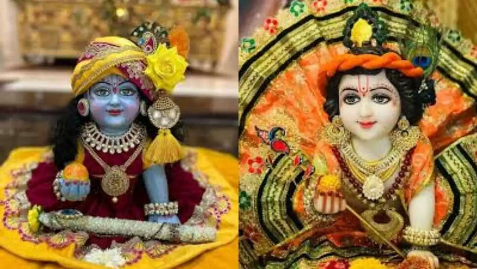 Janmashtami Special  जन्माष्टमी पर बाजार में लड्डू गोपाल के आए हैंगिंग झूले, पोशाक व मुकुट की जमकर खरीदारी&nbsp;