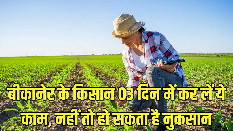 Farmer Scheme  बीकानेर के किसान &nbsp;03 दिन में कर लें ये काम, नहीं तो हो सकता है नुकसान