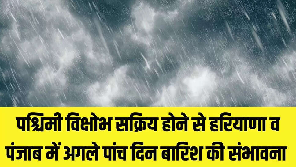 Haryana weather, Haryana weather update, Punjab weather update, western disturbance active