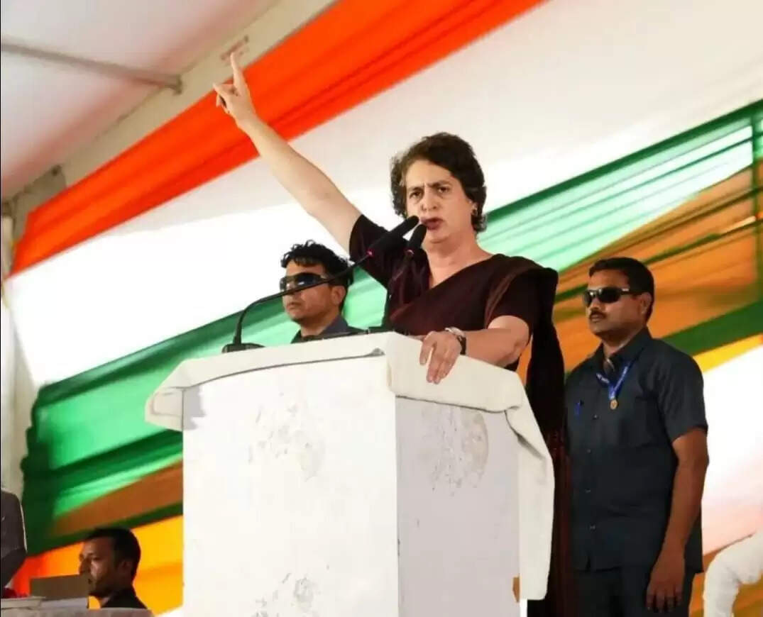 बेगूसराय की सभा में प्रियंका गांधी