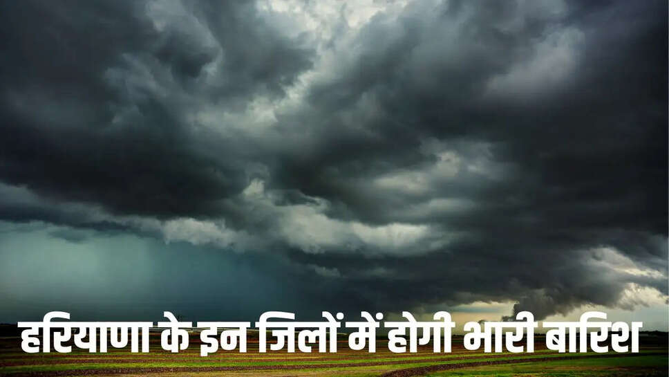 Haryana Rain Alert  हरियाणा में 3 दिन तुफानी बारिश के साथ गिरेंगे ओले, इन जिलों में भारी बारिश का अलर्ट&nbsp;