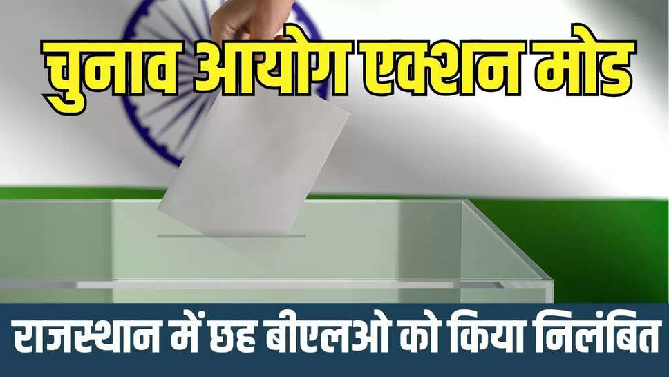 Rajasthan Employees suspended राजस्थान में चुनाव आयोग एक्शन मोड में,  छह बीएलओ को किया निलंबित 