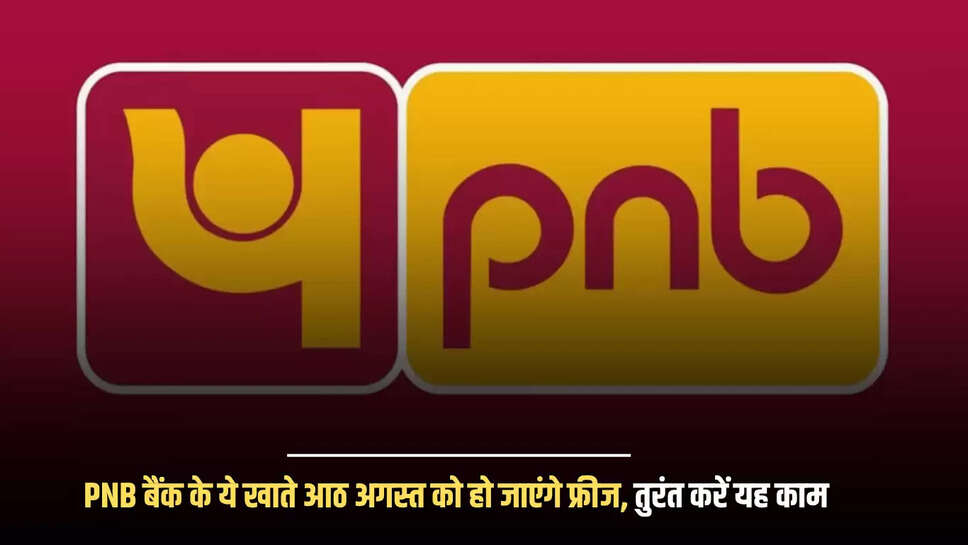 PNB बैंक के ये खाते आठ अगस्त को हो जाएंगे फ्रीज, तुरंत करें यह काम