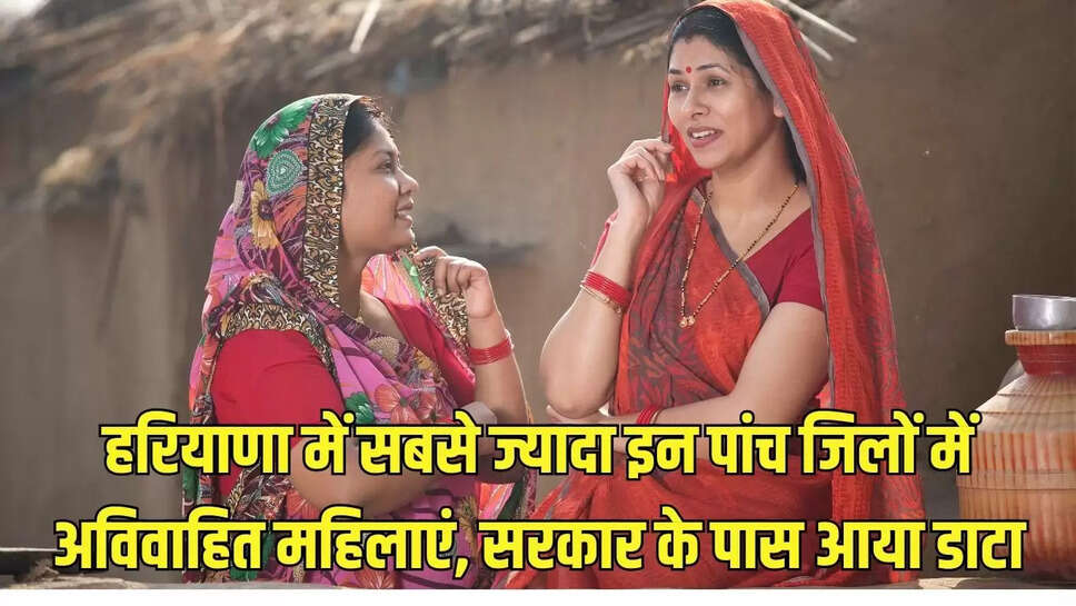 Haryana : हरियाणा में सबसे ज्यादा इन पांच जिलों में अविवाहित महिलाएं, सरकार के पास आया डाटा