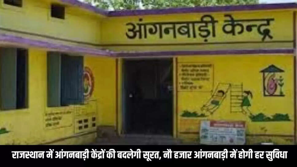 Anganbadi Center : राजस्थान में आंगनबाड़ी केंद्रों की बदलेगी सूरत, नौ हजार आंगनबाड़ी में होगी हर सुविधा 