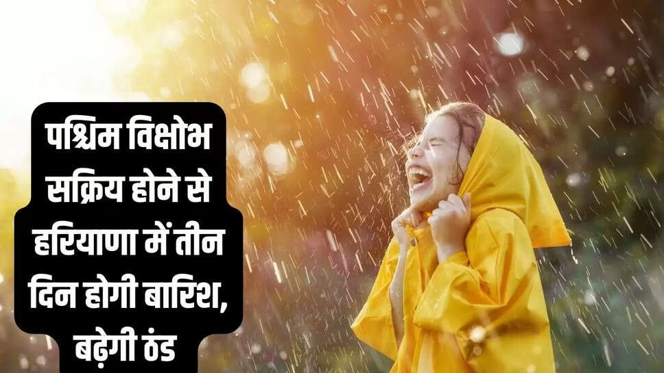 Rain Alert Haryana  पश्चिम विक्षोभ सक्रिय होने से हरियाणा में तीन दिन होगी बारिश, बढ़ेगी ठंड&nbsp;